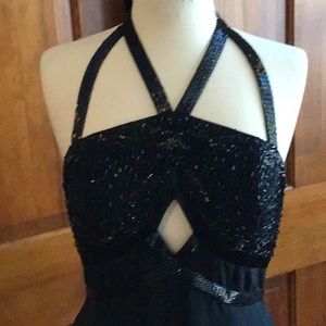 Prom dress black lined